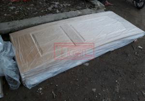 Tấm da cửa HDF 2 Pano Veneer Ash mẫu cho đơn vị sản xuất tại Đà Nẵng